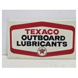 NOS 1966 Texaco Outboard Lubricants Rack Sign