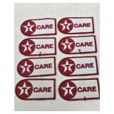 8 NOS Texaco Care Shirt Patches