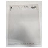 Early Sheets of Turner Oil Co. Letterhead