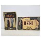 2 Nehi Beverages Cardstock Advertising Signs