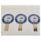 3 Antique Automobile Club Plate Toppers