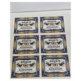 6 Early NOS Birdseye Sorghum Paper Labels