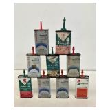 9 Singer Sewing Machine Handy Oiler Cans