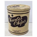 Charles Potato Chips Advertising Can