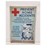 WW2 Red Cross Lithograph Cardstock Sign