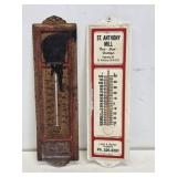 2 Advertising Thermometers