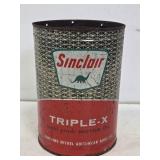 Sinclair Triple-X Motor Oil 5 Quart Can