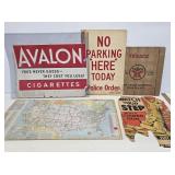 Early Paper & Cardstock Advertising Signs