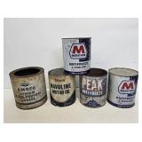 5 Round 1 Gallon Advertising Cans