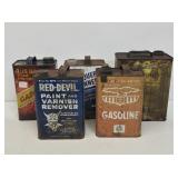5 Advertising 1 & 2 Gallon Cans