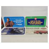 4 Texaco Cardstock Signs
