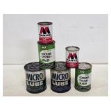 6 NOS Advertising Oil Cans