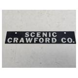 Scenic Crawford Co. Indiana Strip Sign