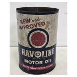 Havoline Motor Oil 5 Quart Can