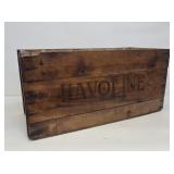 Early Havoline Motor Oil Wooden Crate