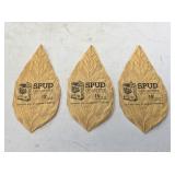 3 NOS Spud Cigarettes Advertising Needle Books