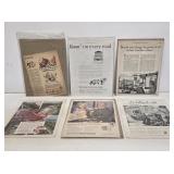 6 Early Texaco Paper Advertisements
