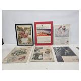 6 Early Texaco Paper Advertisements