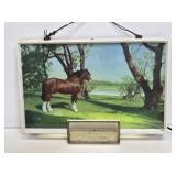 Budweiser Clydesdale Light-Up Bar Sign