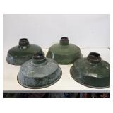 4 Early Green Porcelain Light Shades