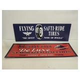 Flying A & Dayton Tires Cardboard Signs