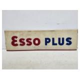 Esso Plus Gasoline Plastic Pump Sign