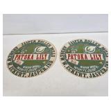 2 NOS Patoka Lily Flour Jasper, IN Paper Labels