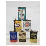 6 Advertising 1 Quart Cans