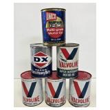 (6) 1 Quart Motor Oil Composite Cans