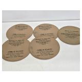 NOS WW2 Cardstock Ice Cream Lids