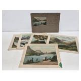 1912 Glacier National Park Lithograph Photos