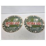 2 NOS Patoka Lily Flour Jasper, IN Paper Labels