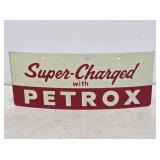 NOS Texaco Petrox Gas Pump Plate Sign