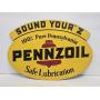 NOS 1959 Pennzoil "Sound Your Z"  Painted Sign