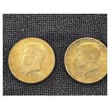 (2) 1964 Kennedy Silver 1/2 Dollars
