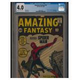 AMAZING FANTASY #15 CGC 4.0 KEY SILVER AGE COMIC