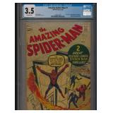 AMAZING SPIDER-MAN #1 CGC 3.5 KEY SILVER AGE COMIC