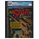 ALL-STAR SOMICS #13 CGC 2.0 GOLDEN AGE COMIC BOOK