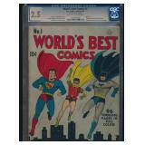 WORLD'S BEST COMICS #1 CGC 2.5 KEY GOLDEN AGE BOOK