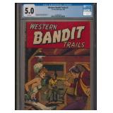 WESTERN BANDIT TRAILS #2 CGC 5.0 GOLDEN AGE COMIC