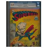 SUPERMAN #8 CGC 3.0 GOLDEN AGE COMIC BOOK
