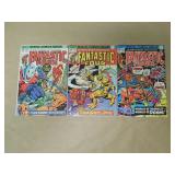LOT OF 3 FANTASTIC FOUR BRONZE AGE COMIC BOOKS