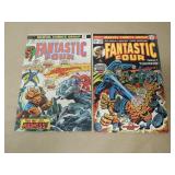 LOT OF 2 FANTASTIC FOUR BRONZE AGE COMIC BOOKS