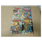 LOT OF 4 FANTASTIC FOUR BRONZE AGE COMIC BOOKS