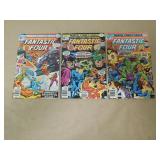 LOT OF 3 FANTASTIC FOUR BRONZE AGE COMIC BOOKS