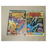 LOT OF 2 FANTASTIC FOUR BRONZE AGE COMIC BOOKS