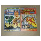 LOT OF 2 FANTASTIC FOUR BRONZE AGE COMIC BOOKS