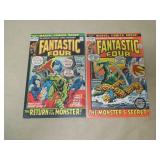 LOT OF 2 FANTASTIC FOUR BRONZE AGE COMIC BOOKS
