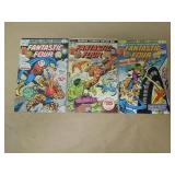 LOT OF 3 FANTASTIC FOUR BRONZE AGE COMIC BOOKS