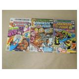 LOT OF 3 FANTASTIC FOUR BRONZE AGE COMIC BOOKS